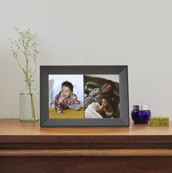 Carver Charcoal frame on table